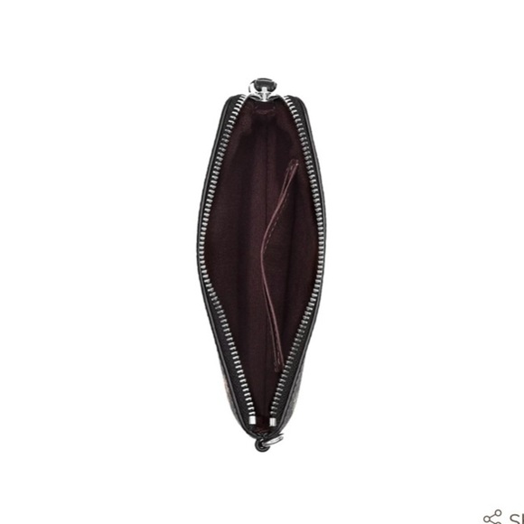 Coach Boxed Set Signature Corner Zip Wristlet Snowman Print With Charms New - Picture 15 of 15